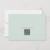 Kerstvakantie Vrolijke  Bloemen RSVP Kaartje (Achterkant)