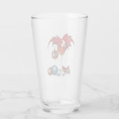 Kerstvakantie vrolijkheid Rode Draak Cocktail Chee Glas (Achterkant)