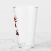 Kerstvakantie vrolijkheid Rode Draak Cocktail Chee Glas (Links)