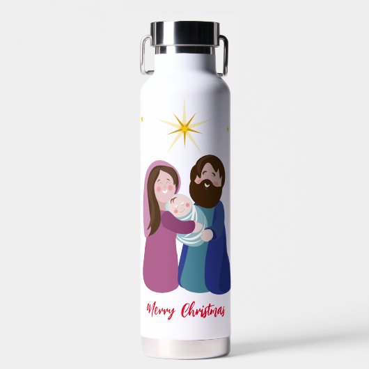 kerstvakantie waterfles (Voorkant)