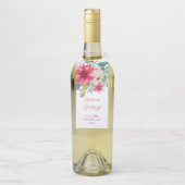 Kerstvakantie Waterverf Bloemen Flessenhanger (Op fles)