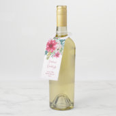 Kerstvakantie Waterverf Bloemen Flessenhanger (Schuin)