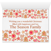 Kerstvakantie waterverf kerstkoekjes (Binenzijde Horizontaal (Onderkant))