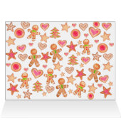 Kerstvakantie waterverf kerstkoekjes (Binnen Horizontaal (Boven))