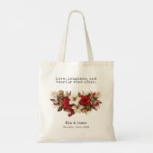Kerstvakantie Wedding Favors Tote Bag (Achterkant)
