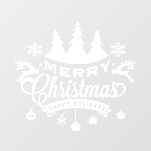 Kerstvakantie Window Cling Raamsticker (Vel)