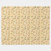 Kerstvakantie Winter Fleece Deken (Voorkant (Horizontaal))