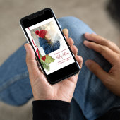 Kerstvakantie Winter groen Holly Foto Feestdagenkaart