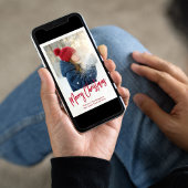 Kerstvakantie Winter groen Holly Foto Feestdagenkaart