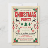 Kerstvakantie Winter Party uitnodiging (Voorkant)