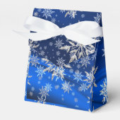 Kerstvakantie Winter Sneeuwvlokken Favor Box Bedankdoosjes (Voorkant Zijde)