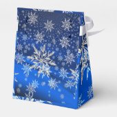 Kerstvakantie Winter Sneeuwvlokken Favor Box Bedankdoosjes (Achterkant)