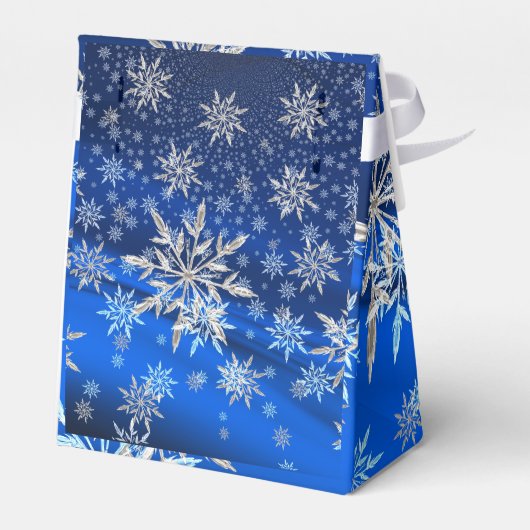 Kerstvakantie Winter Sneeuwvlokken Favor Box Bedankdoosjes (Achterkant)