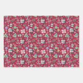 Kerstvakantie Winter Thema Inpakpapier Vel (Voorkant 3)