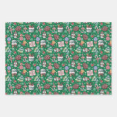 Kerstvakantie Winter Thema Inpakpapier Vel (Voorkant 2)