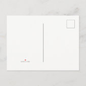 Kerstvakantie Winter Wedding Save the Date Aankondigingskaart (Achterkant)