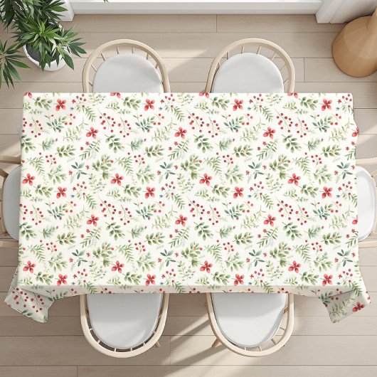 Kerstvakantie winterbloemen – Keukendecoratie Tafelkleed