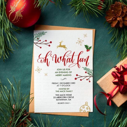 Kerstvakantie Winterfeest Uitnodiging
