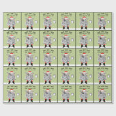 Kerstvakantie Witte Olifant Gift Cadeaupapier (Vlak)