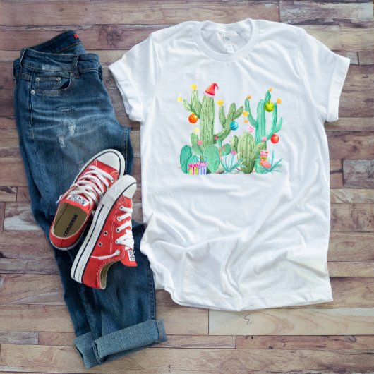Kerstvakantie Woestijn Cactus Cactussen Zuidwesten T-shirt