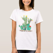 Kerstvakantie woestijncactus cactussen zuidwesten t-shirt (Voorkant)