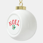 Kerstvakantie woord "NOEL" Seizoensgebonden sleute Keramische Bal Ornament (Rechts)