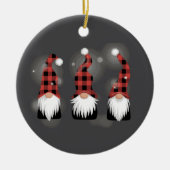 Kerstvakantie Xmas Funny Winter Gnome Lover Keramisch Ornament (Voorkant)