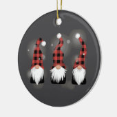 Kerstvakantie Xmas Funny Winter Gnome Lover Keramisch Ornament (Links)