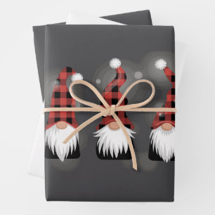Kerstvakantie Xmas Grappige Winter Kabouter Liefhe Inpakpapier Vel