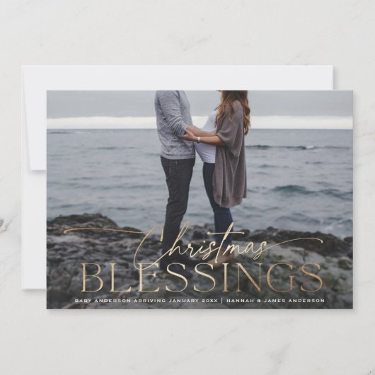 Kerstvakantie Zwangerschap Aankondiging (Voorkant)