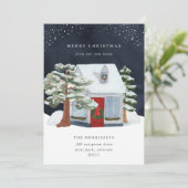 Kerstvakantieaankondiging Aankondiging (Staand voorkant)