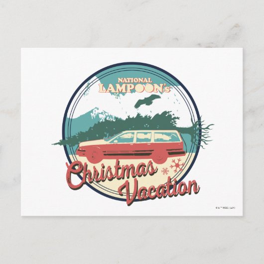 kerstvakantiebadge op nationaal Lampoon Briefkaart (Voorkant)