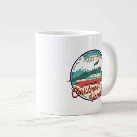 kerstvakantiebadge op nationaal Lampoon Grote Koffiekop (Voorkant rechts)