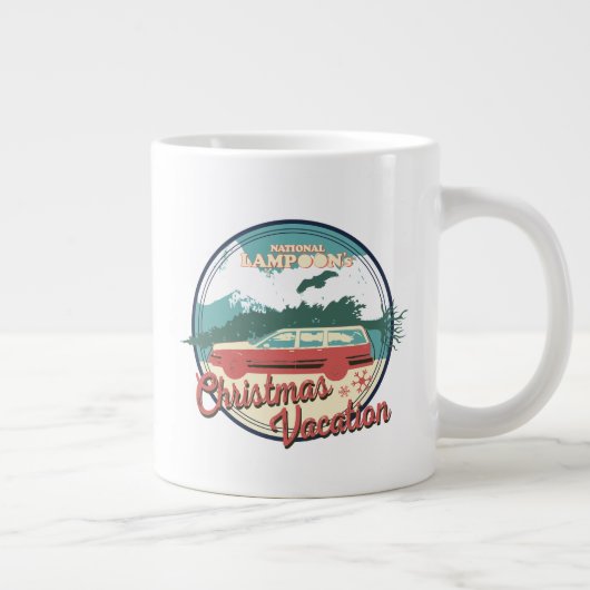 kerstvakantiebadge op nationaal Lampoon Grote Koffiekop (Rechts)