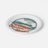 kerstvakantiebadge op nationaal Lampoon Papieren Bordje (Gekanteld)