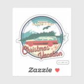 kerstvakantiebadge op nationaal Lampoon Sticker (Vel)