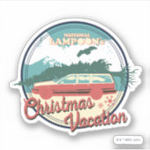 kerstvakantiebadge op nationaal Lampoon Sticker (Voorkant)