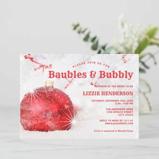 Kerstvakantieballen Bruisende Bruidsdouche Kaart (Staand voorkant)