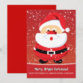 kerstvakantiebedrijf met kerstmis feestdagenkaart (Voorkant / Achterkant)