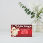 kerstvakantiebedrooiingsbedrijf visitekaartje (Staand voorkant)