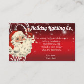 kerstvakantiebedrooiingsbedrijf visitekaartje (Voorkant)