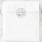 Kerstvakantiebericht Ronde Sticker (Tas)