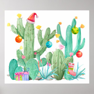 Kerstvakantiecactus Woestijn Zuidwesten Print