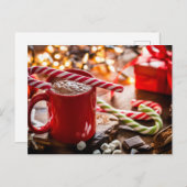 kerstvakantiedecor kerst kerst-decor briefkaart (Voorkant / Achterkant)