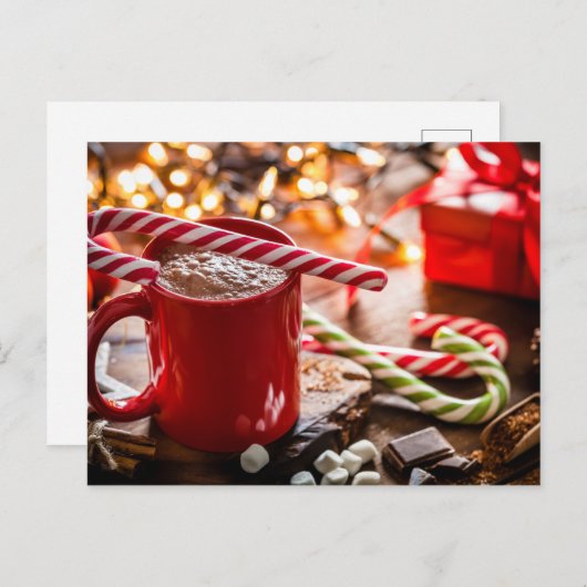 kerstvakantiedecor kerst kerst-decor briefkaart (Voorkant / Achterkant)