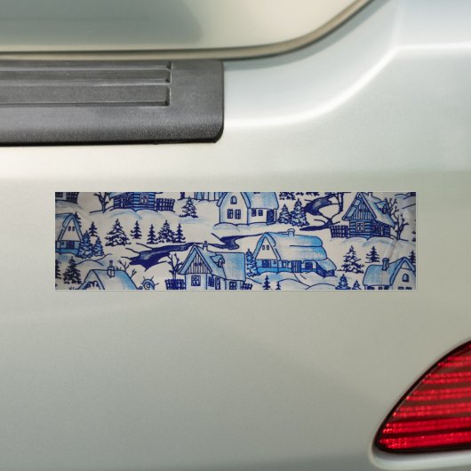  kerstvakantiedorp bumpersticker (Op auto)