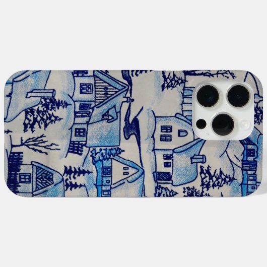  kerstvakantiedorp Case-Mate iPhone case (Achterkant (horizontaal))