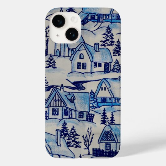 kerstvakantiedorp Case-Mate iPhone case (Achterkant)