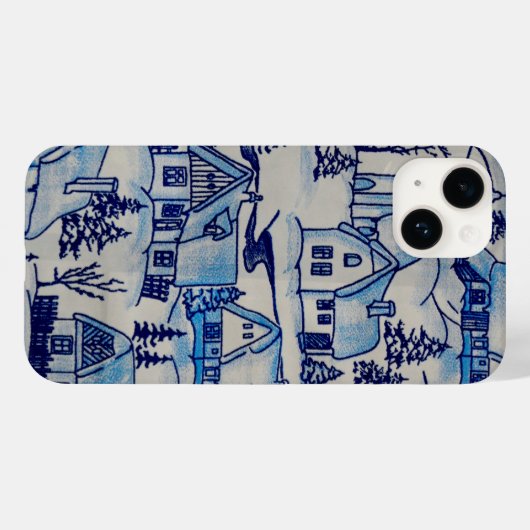  kerstvakantiedorp Case-Mate iPhone case (Achterkant (horizontaal))