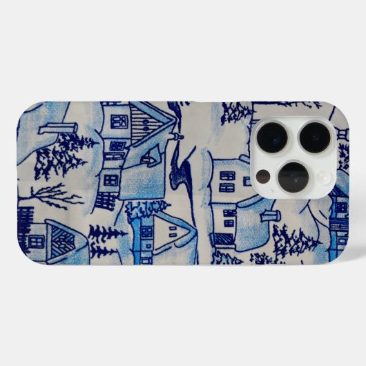  kerstvakantiedorp Case-Mate iPhone case (Achterkant (horizontaal))